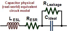 real world capacitor model